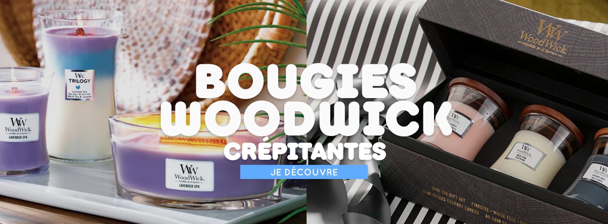 Bougies crépitantes woodwick 